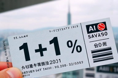 Taiwan high-speed rail ticket with discount icons