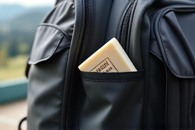 Eco-friendly solid laundry soap for travel convenience