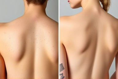 Transforming clear skin from acne with body brush