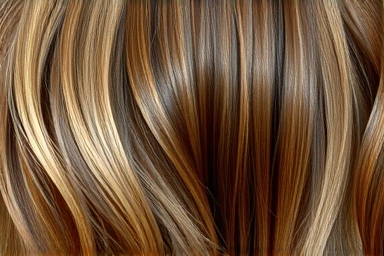 Healthy, shiny hair transformation from damaged to smooth.