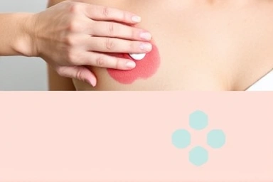 Gentle application of cream, symbolizing skin relief and barrier health.