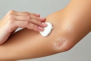 Symbolic representation of skin renewal and brightening.