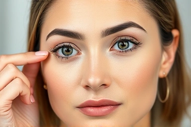 Eye cream application vs. skin breakout symbolizing full face use risks