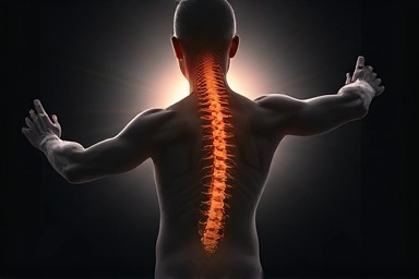 Symbolic representation of back pain relief