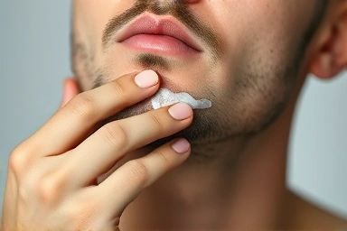 Gentle chin care after beard transplant