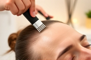 Scalp massage, hair spa treatment, soothing relief