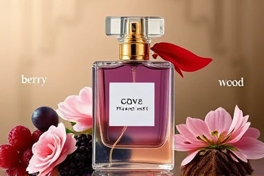 Artistic perfume layering with scent notes.