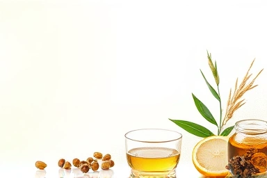 Symbolic representation of balanced skin pH and natural ingredients
