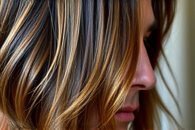 Shiny, healthy, tangle-free long hair on a man.