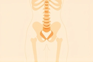 Abstract core stability and pelvic balance visualization