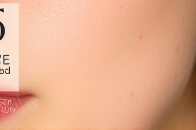 Early stage red stretch marks on smooth skin, close-up.