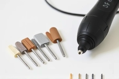 Nail drill bits and electric nail file for at-home beauty.
