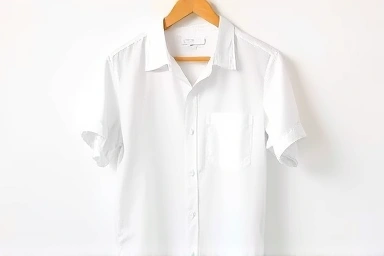 Clean white shirt, no stains, perfect fabric.