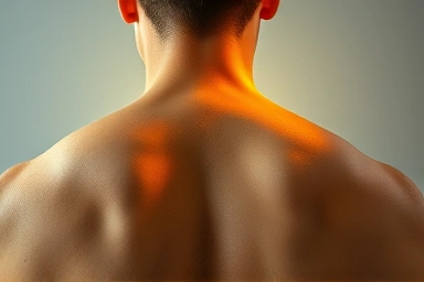 Shoulder tension relief with gentle massage.