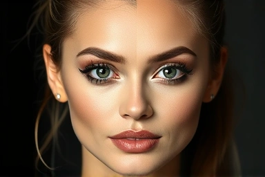 Before and after stage makeup transformation on performer