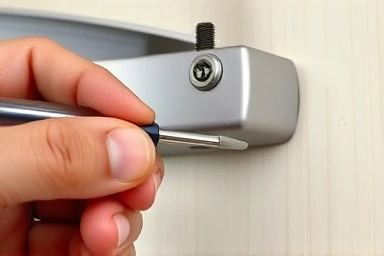 Hand adjusting door closer screw for speed control