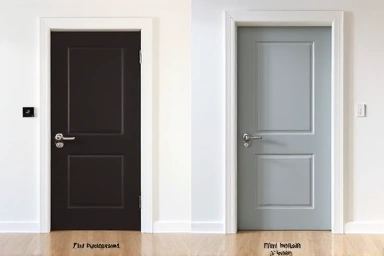 Modern interior door transformation: replacement vs. film wrap