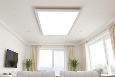 Bright, steady light from a newly fixed fluorescent ceiling light