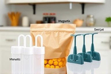 Variety of stylish and functional food bag clips.