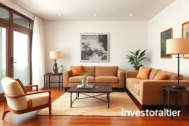 Stylish and durable furniture in a modern living room.