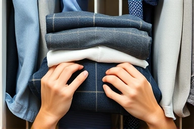 Expert hands demonstrating precise folding techniques.