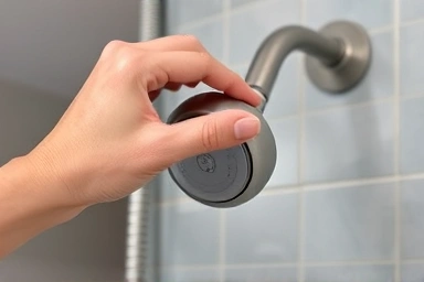 Easy DIY installation of a new shower head.