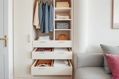 Budget-friendly decor details creating a stylish and personalized space.