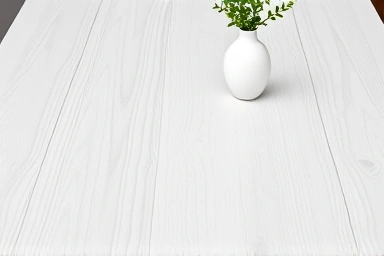 Close-up of durable white wood dining table texture