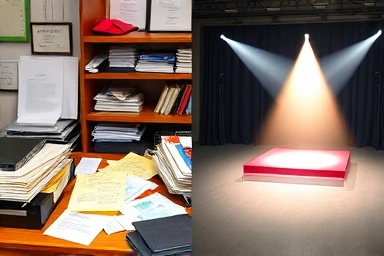 Cluttered hidden fees vs. clear path to acting success.