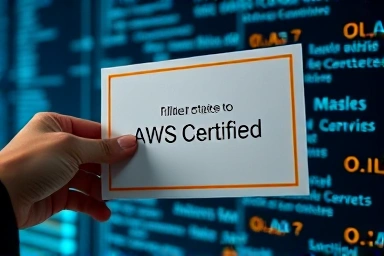 AWS certified professional with digital background