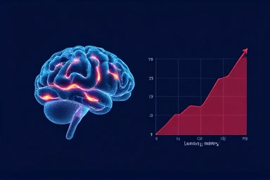Brain and graph symbolizing learning efficiency improvement.