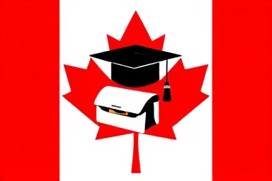 Canada coop visa symbol: education, work, immigration