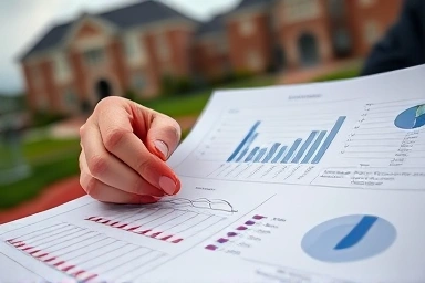 Student analyzing athletic performance metrics for college entrance.