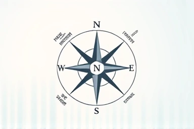 Compass symbolizing different reading styles and genres.
