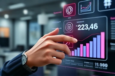 Marketer optimizing digital ad campaigns with analytics tools.
