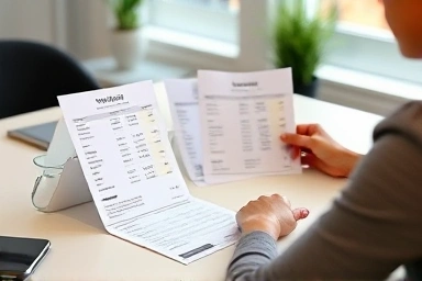 Person comparing fitness prices and plans at a desk.