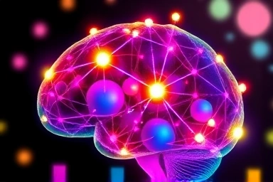 Abstract brain visualization of memory and learning