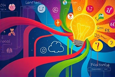 Abstract representation of diverse learning styles and knowledge.