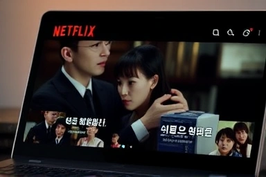 Dual subtitles on Netflix screen