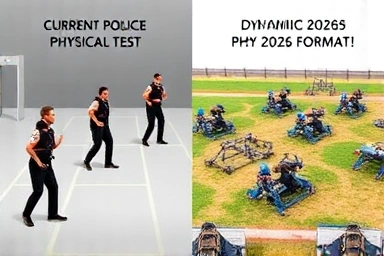 Evolution of police physical test: current vs. future format.