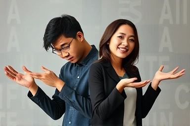 Contrast of ineffective vs. effective presentation body language.