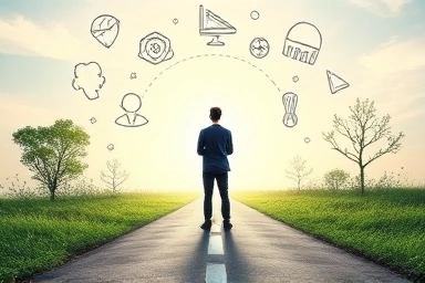Person finding a clear path forward, symbolizing solutions