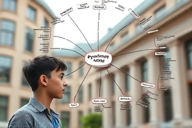 Student analyzing psychology university options