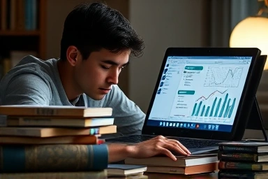 Student studying for public enterprise NCS exam