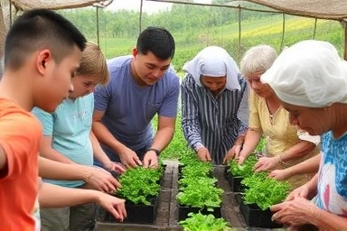 Hands-on agricultural workshop for rural returnees