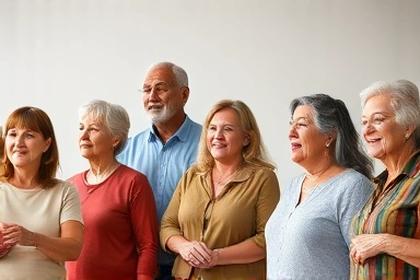 Middle-aged individuals finding fulfillment in new careers