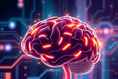 Brain with glowing neural pathways, symbolizing speed reading and learning