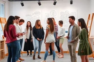 Creative collaboration for international study abroad portfolios.