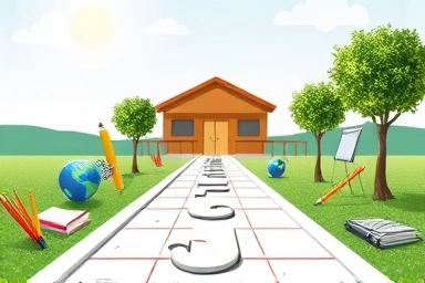 Symbolic path to a future classroom for aspiring teachers