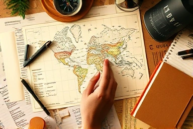 Planned travel itinerary for learning, intentional educational journeys.